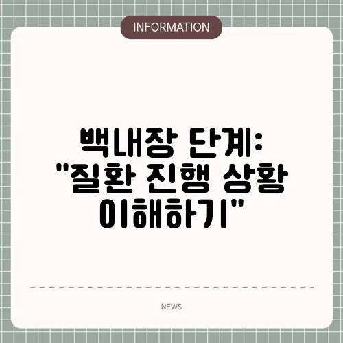 백내장 단계: 