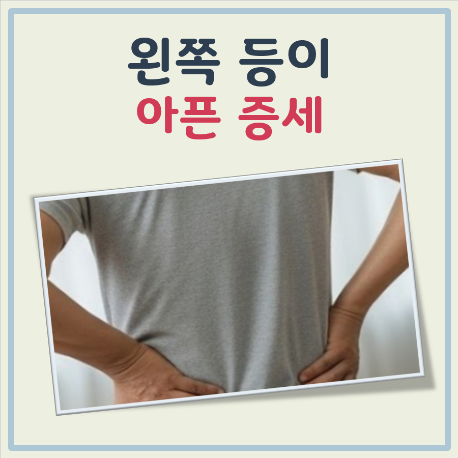 왼쪽등이 아픈 증세