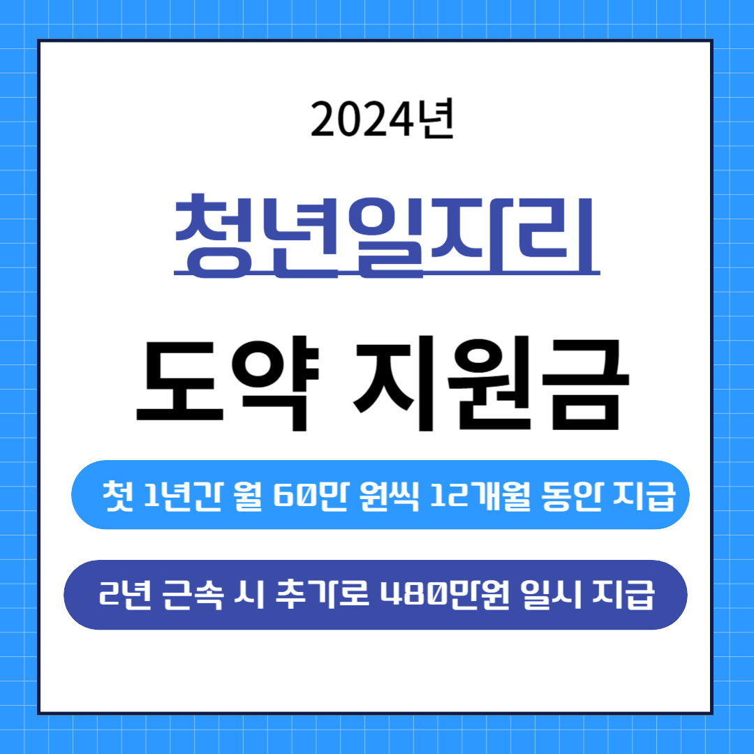 2024 청년일자리 도약지원금