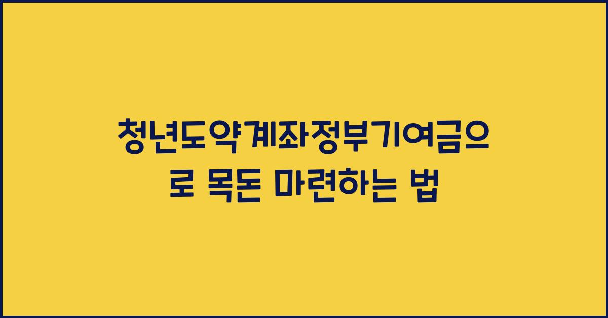 청년도약계좌정부기여금