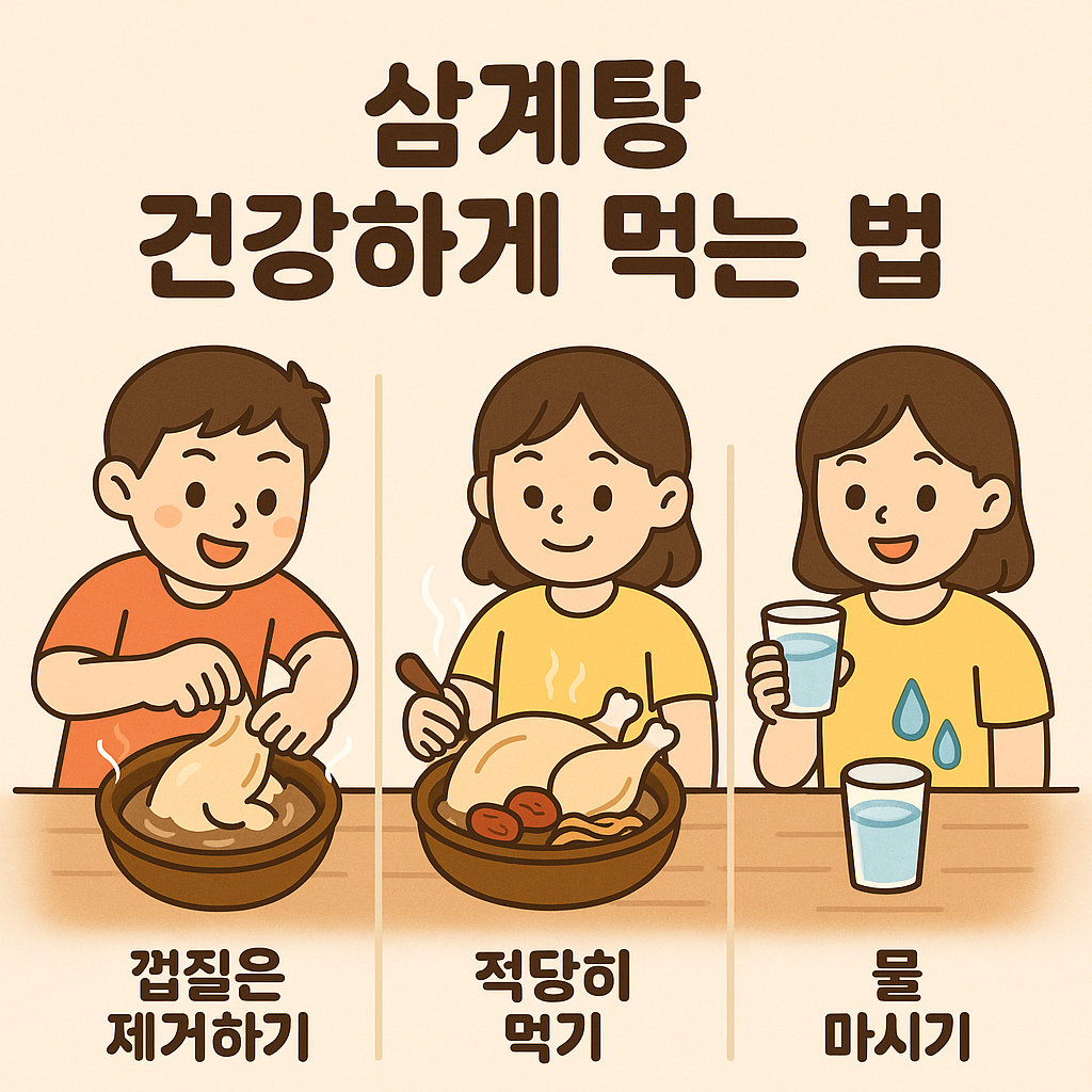 삼계탕 건강하게 먹기