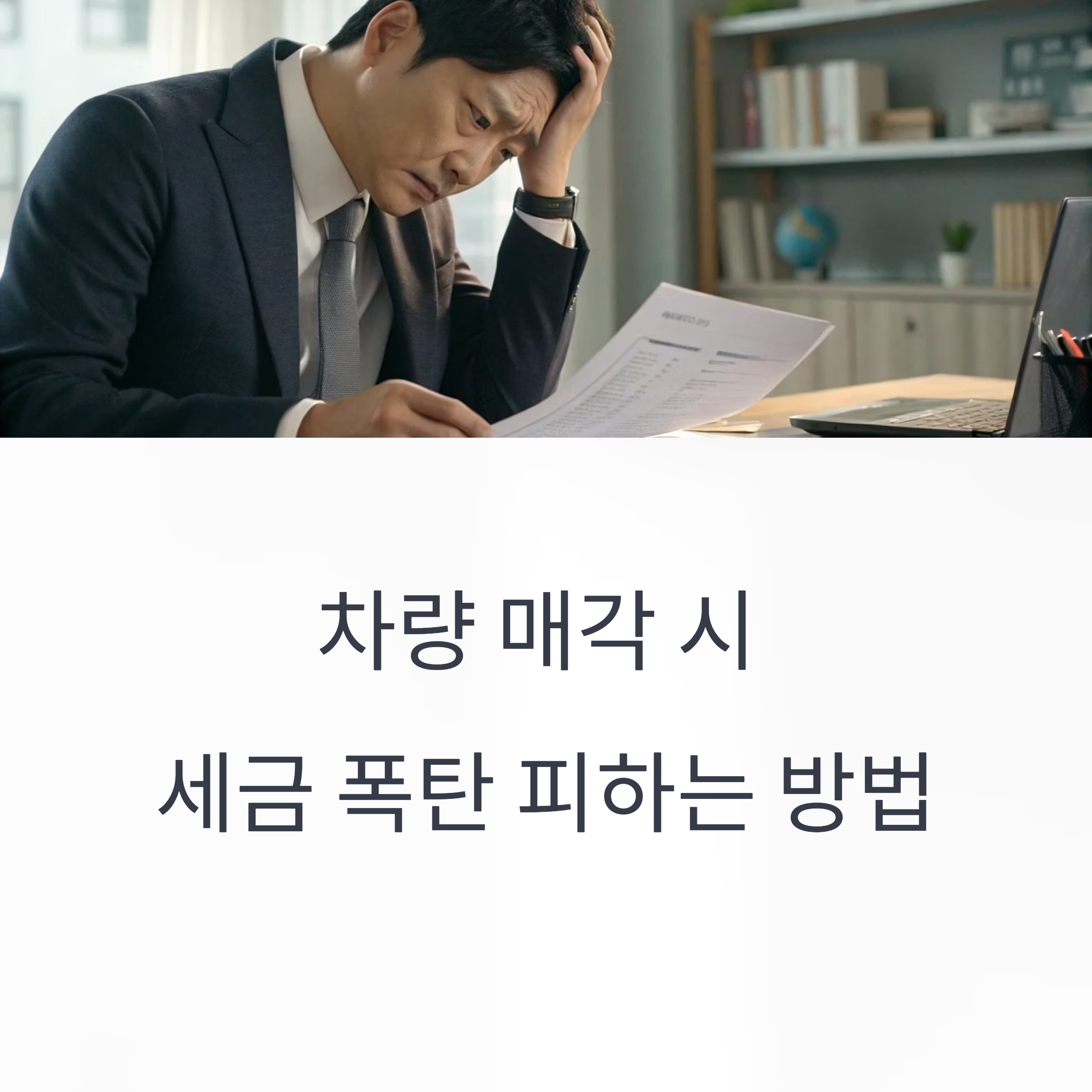 개인 사업자 차량 판매 시 세금 폭탄 피하는 방법