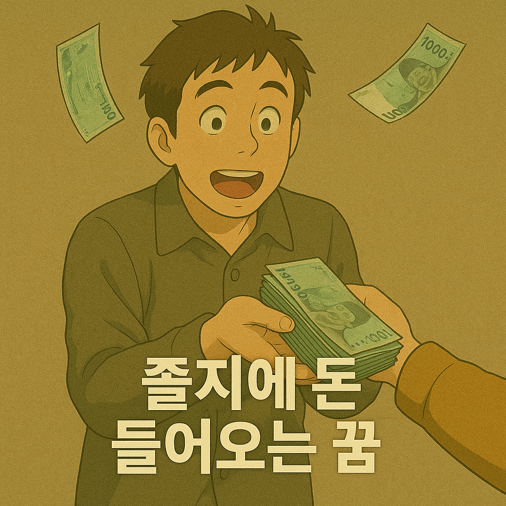 졸지에 돈이 들어오는 꿈