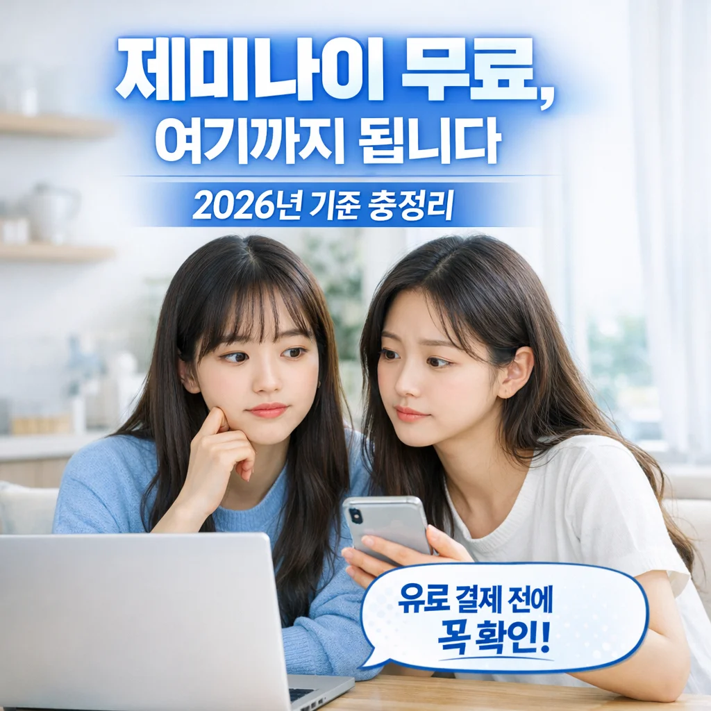 제미나이 무료 사용법 총정리｜2026년 무료 유료 총정리, AI 이미지 생성 프롬프트 공개