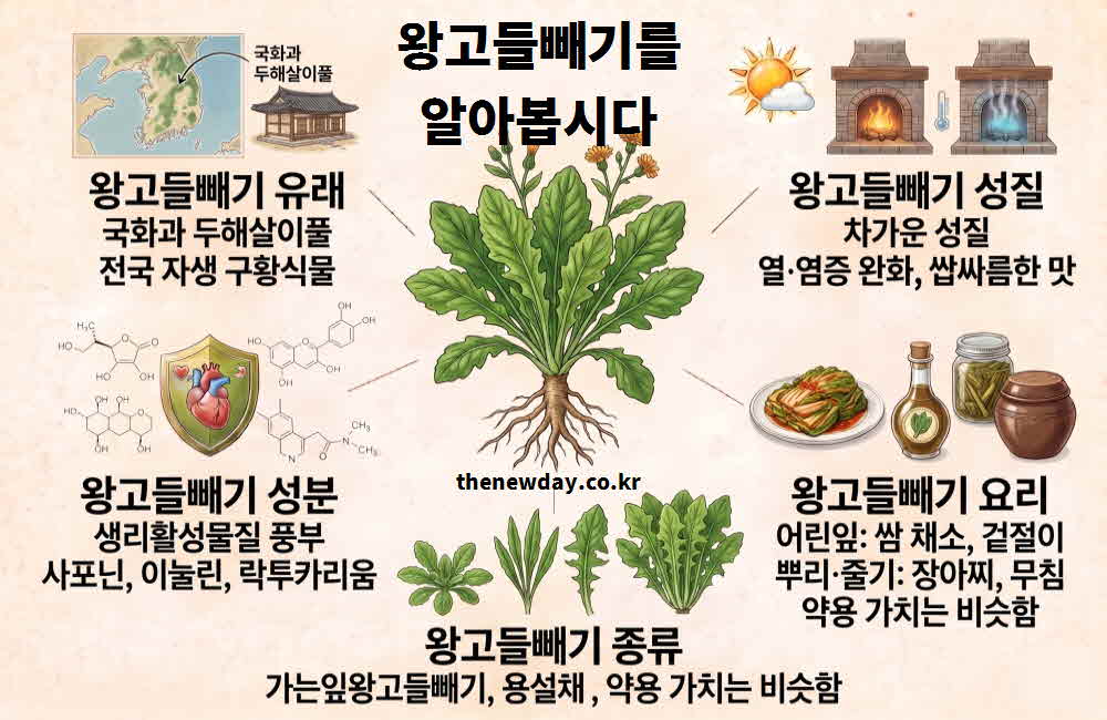 왕고들빼기 효능 유래 기원