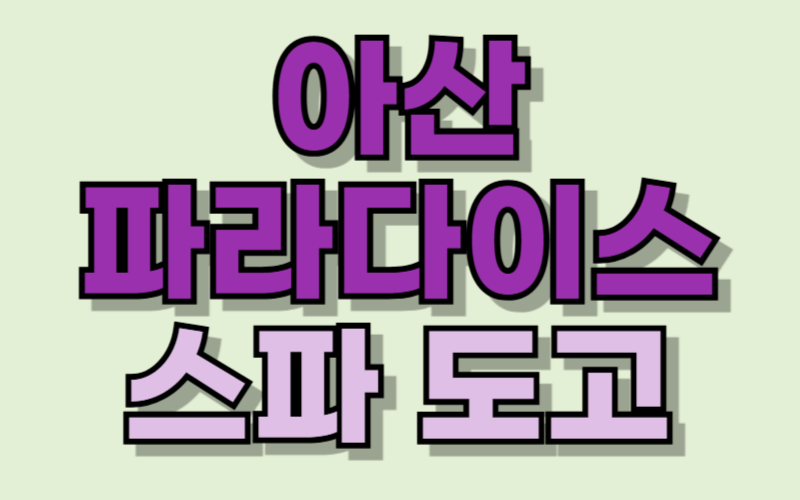 아산 파라다이스 스파 도고