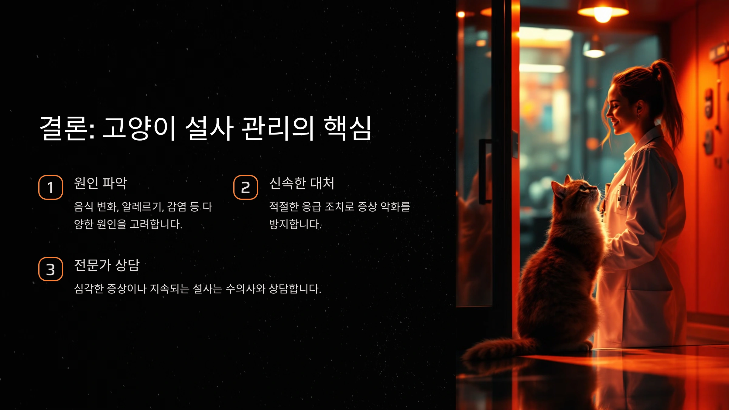 🐱 고양이가 설사를 멈추지 않을 때 응급 대처법