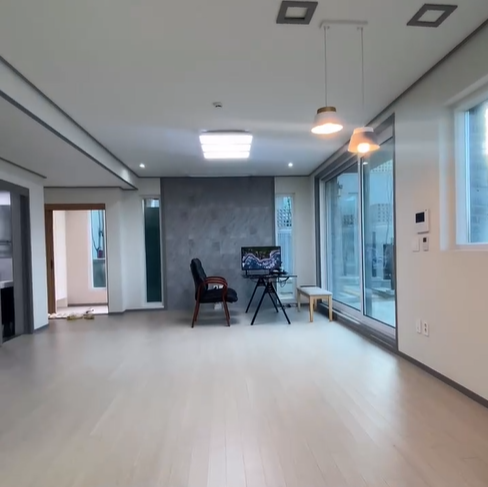 거실이 넓고, 활용도가 높다.