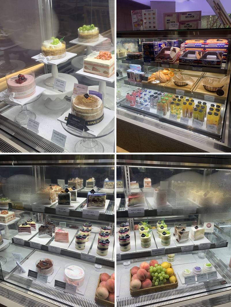 케이크 및 조각케이크 종류