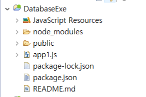 DatabaseExe 프로젝트 생성