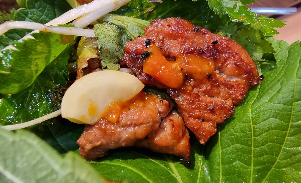 고기는 두 점씩 올리기!