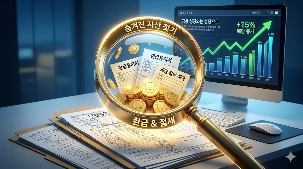 환급통지서 세금절야혜택 숨겨진 내돈 찾기 이미지