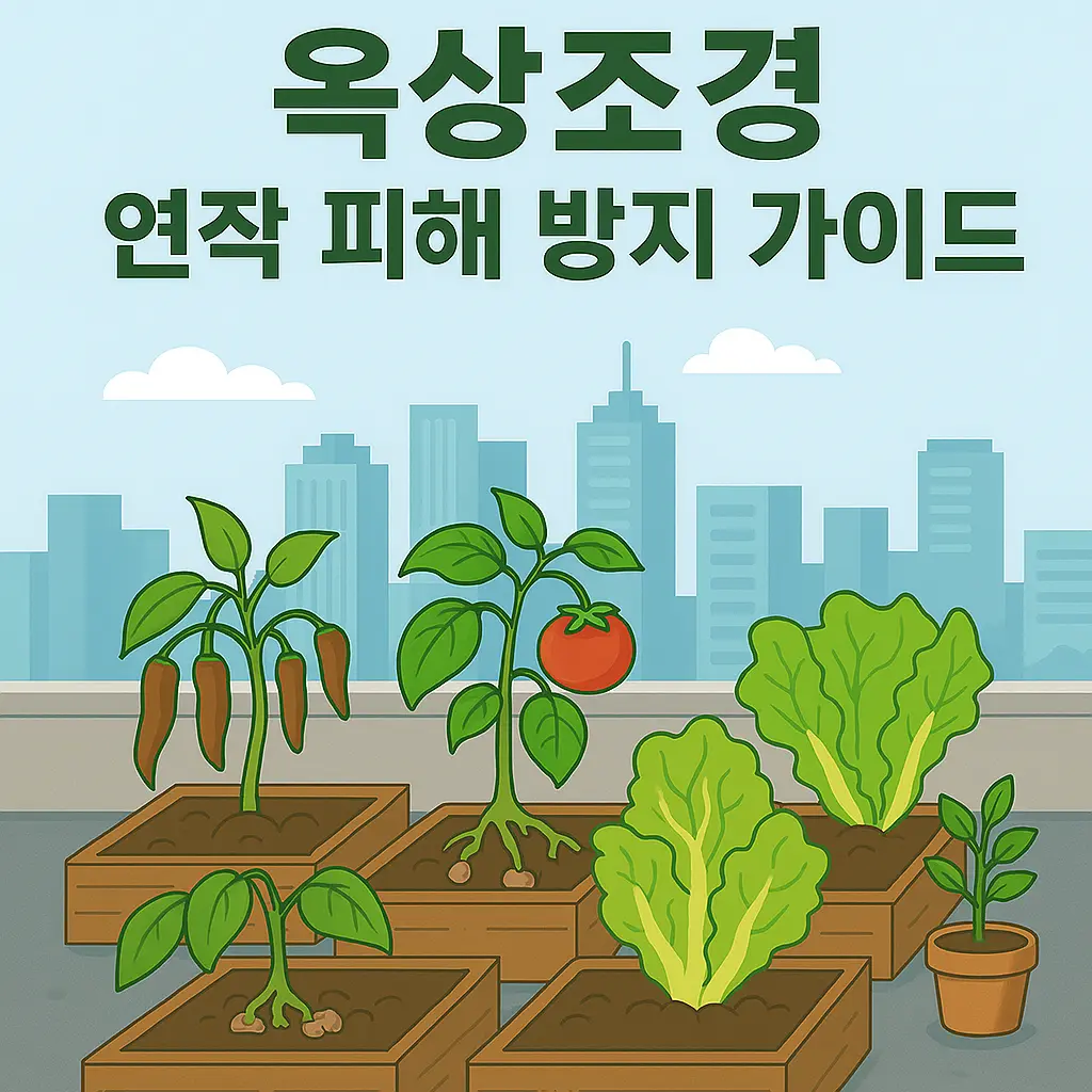 2025 옥상조경 병해충 – 여름철 연작 피해 작물 & 방지법 총정리