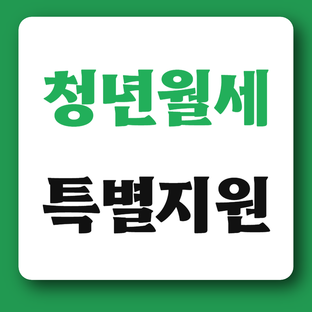 청년월세 특별지원