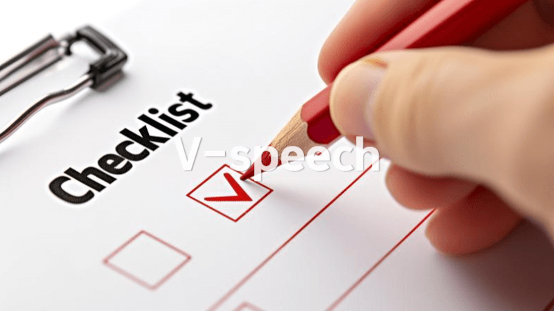 프레젠테이션 스피치 발표 전 체크리스트