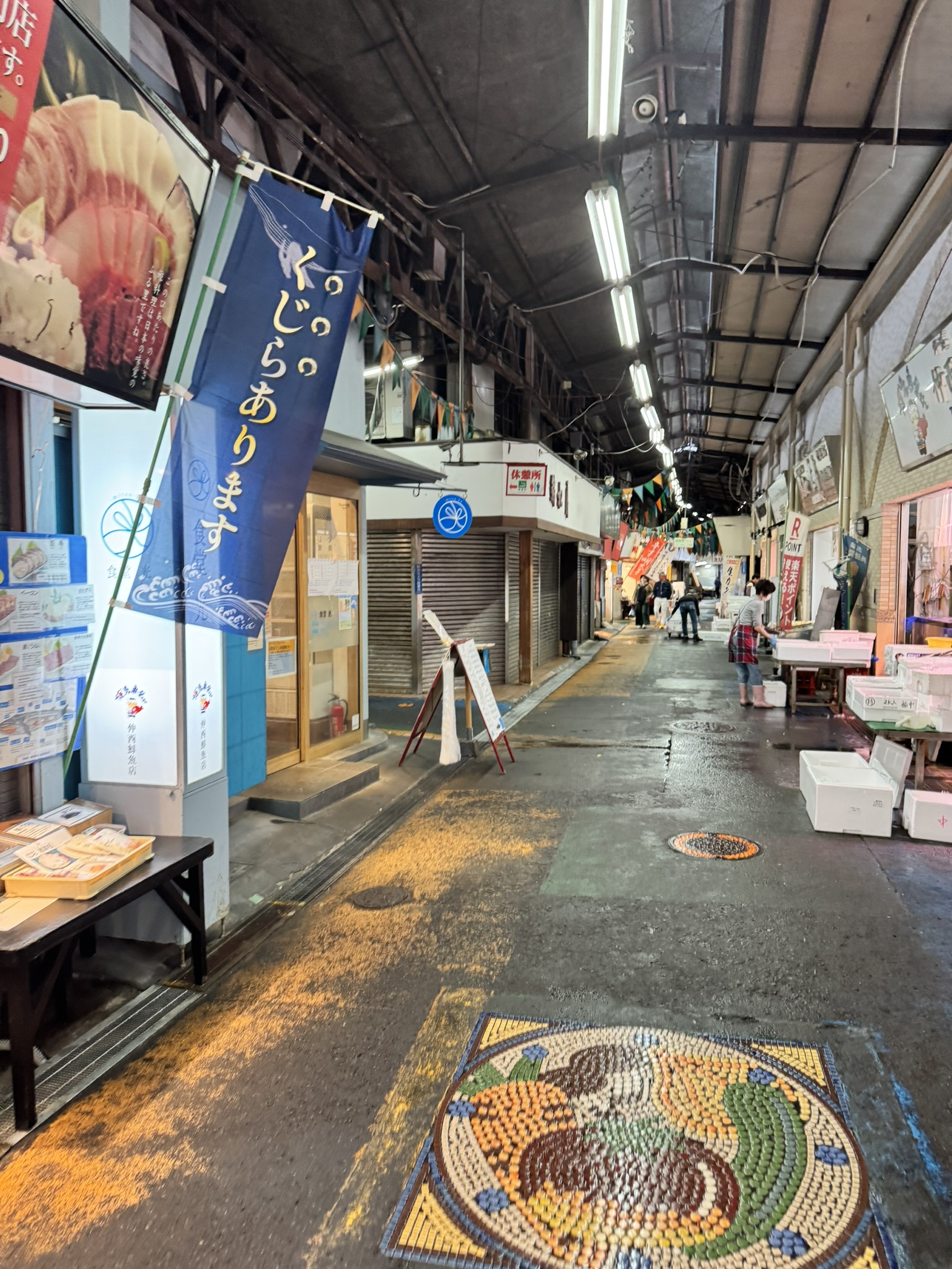 야나기바시 시장 풍경