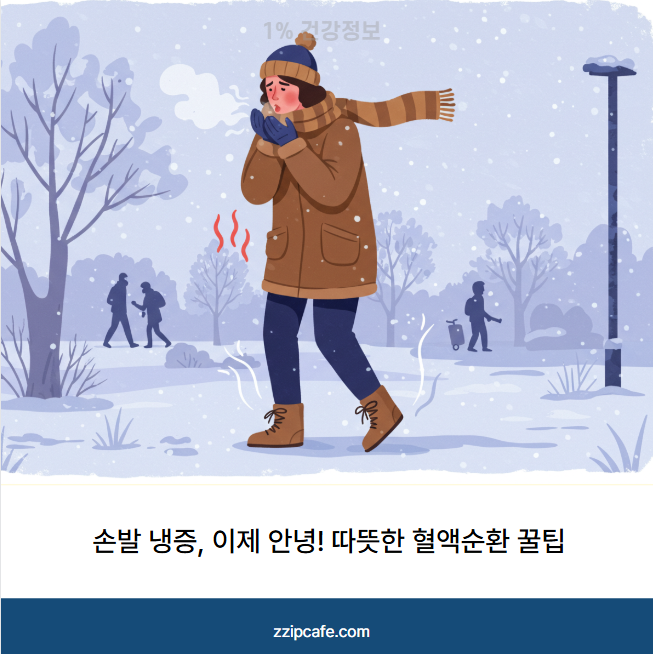 손발 냉증, 이제 안녕! 따뜻한 혈액순환 꿀팁