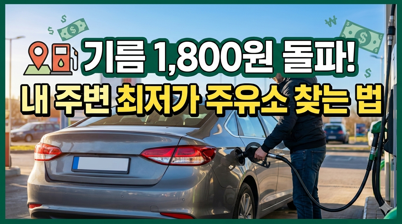 기름 1,800원 돌파! 내 주변 최저가 주유소 찾는 법