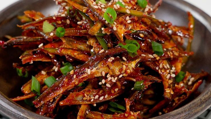 멸치볶음 음식 사진