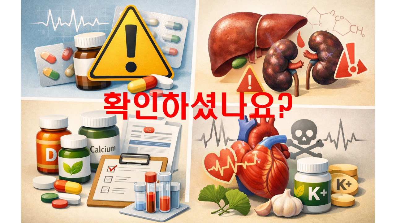 노년기 영양제 부작용 확인하고 드세요. ⚠️ 꼭 알아야 할 핵심 포인트 정리