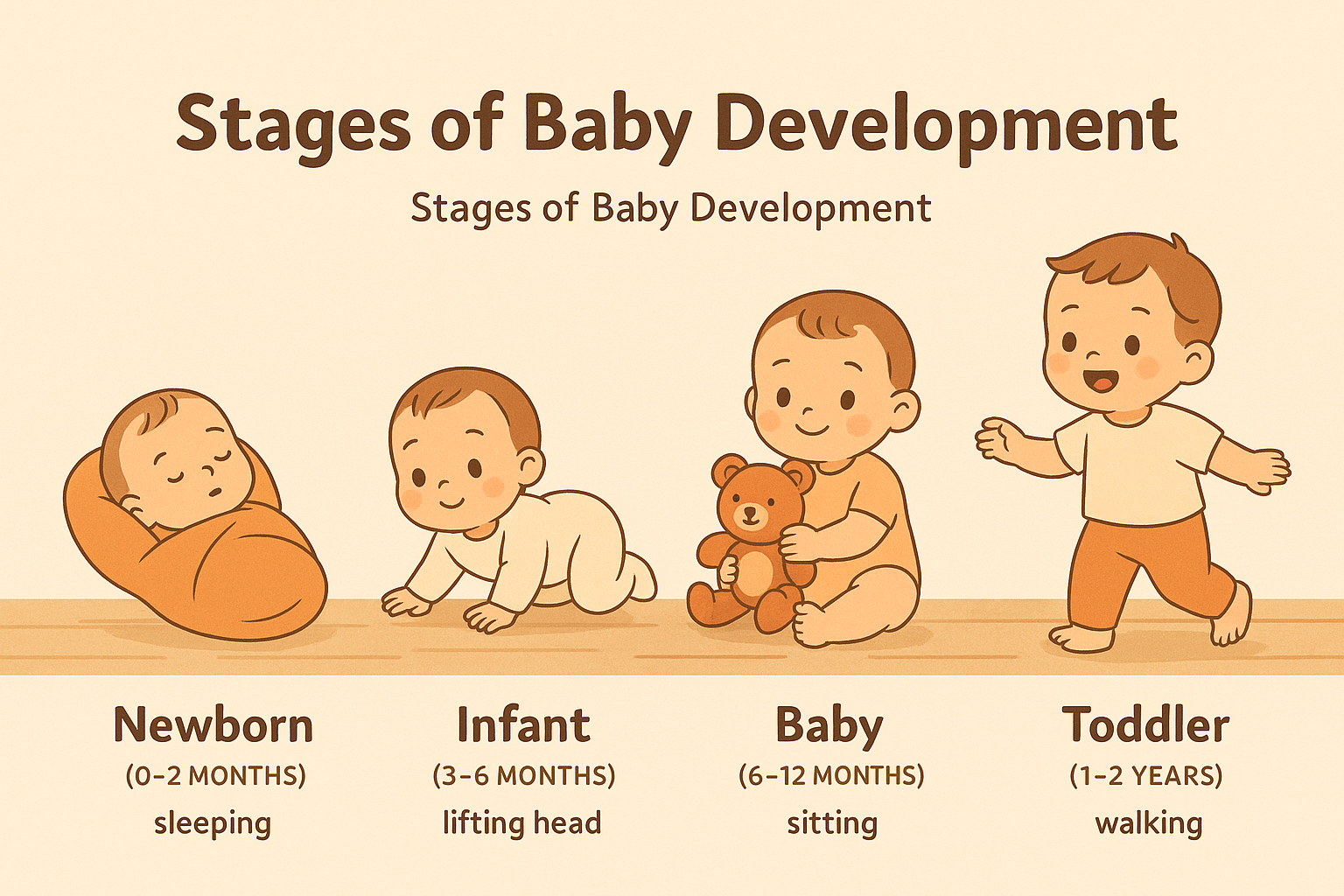 아기 발달 단계별 특징과 케어 방법