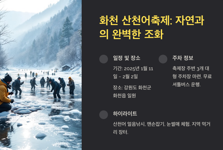 2025년 겨울 축제 가이드: 주차 정보부터 꿀팁까지 완벽 정리!