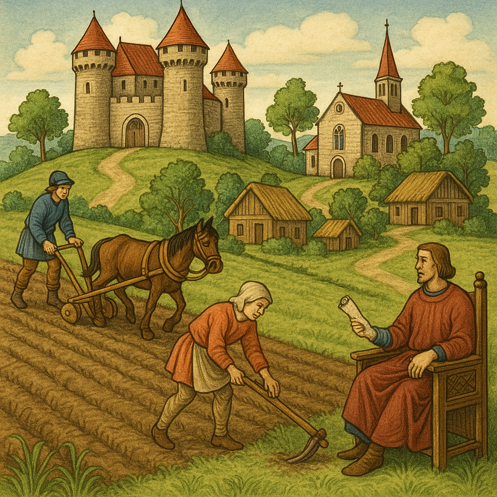 중세 장원제의 구조 생활 관련 이미지