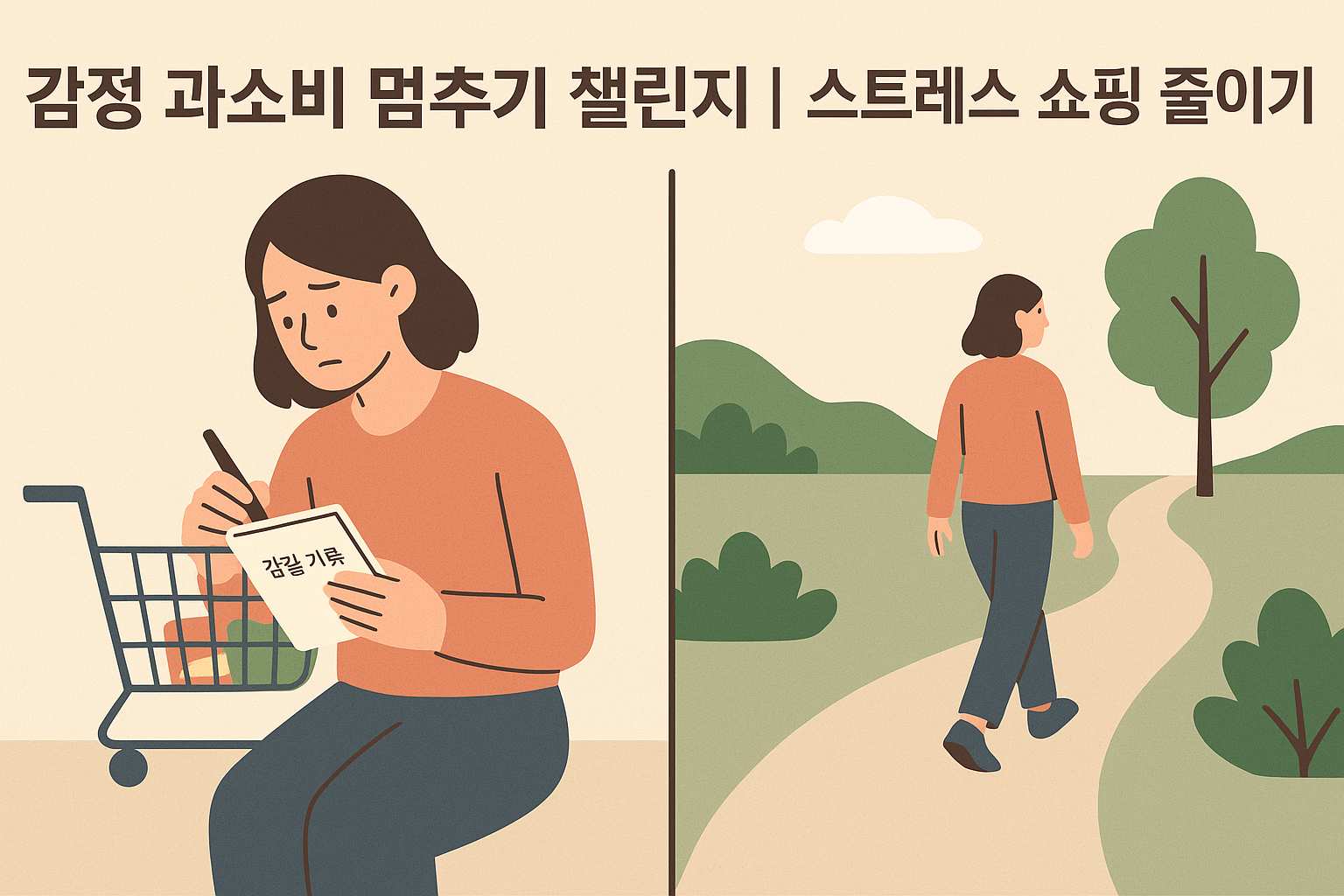 감정 과소비 멈추기 챌린지