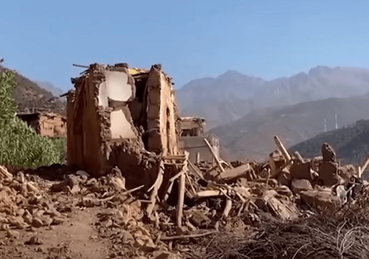 모로코 지진 발생 현장