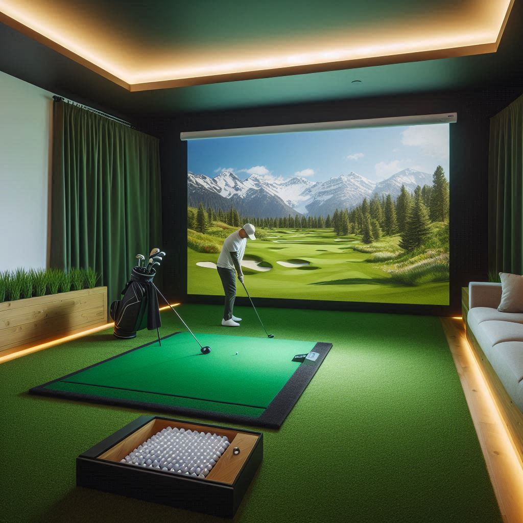 스크린골프장 배경