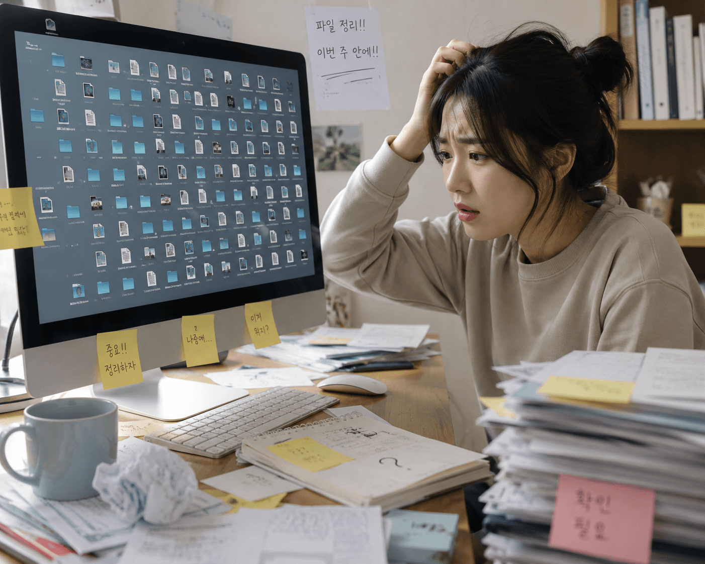 파일 정리를 못하는 사람들의 공통적인 습관