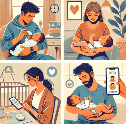 초보부모 육아 사진