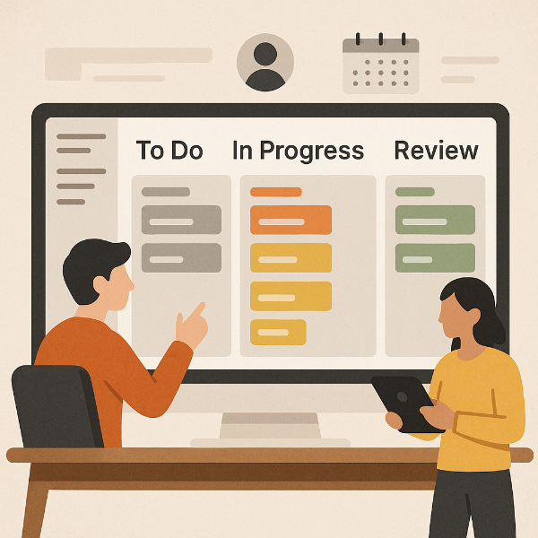 효율적인 프로젝트 관리로 이어지는 노션 보드 사진