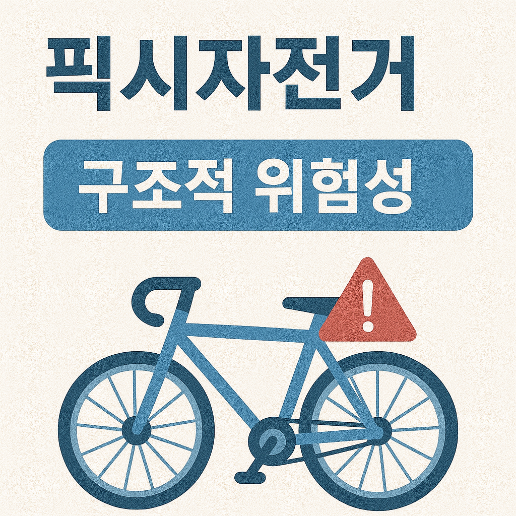 픽시자전거 구조적 위험성