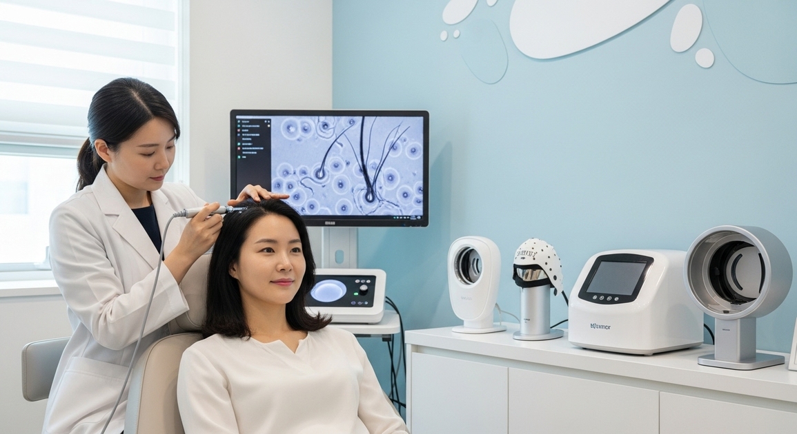 정수리&middot;M자 탈모 초기, 겨울에 병원 상담 전 정리해둘 질문 메모 7가지