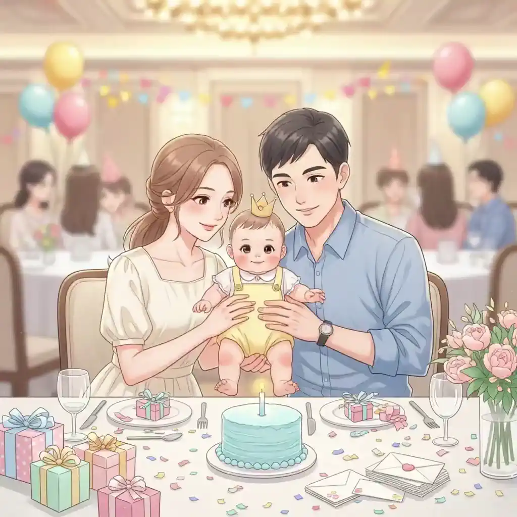 돌잔치 가족과 축의금