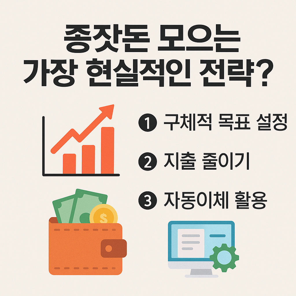 종잣돈 모으는 가장 현실적인 전략은?