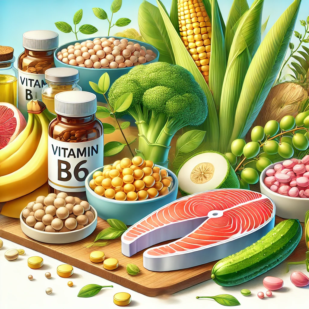 비타민 B6 (피리독신) 효능과 부작용 알아 보기