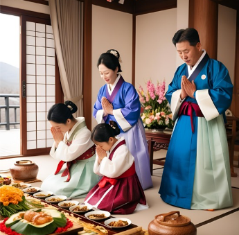 제사 지내는 이미지