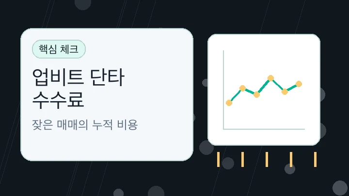 업비트 단타 수수료 핵심 내용을 보여주는 대표 이미지