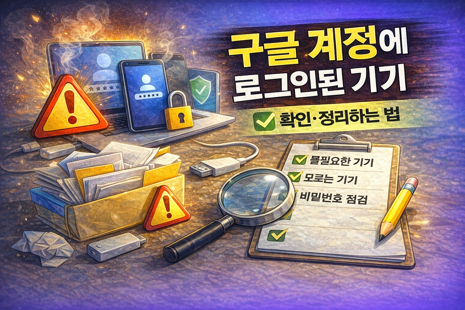 구글 계정 로그인 기기 정리