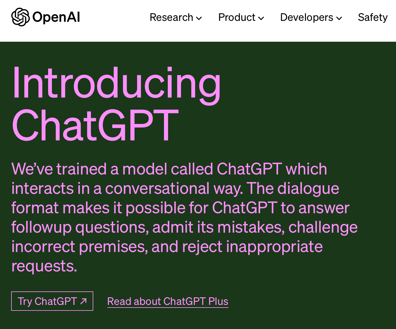 chat gpt와 open ai사