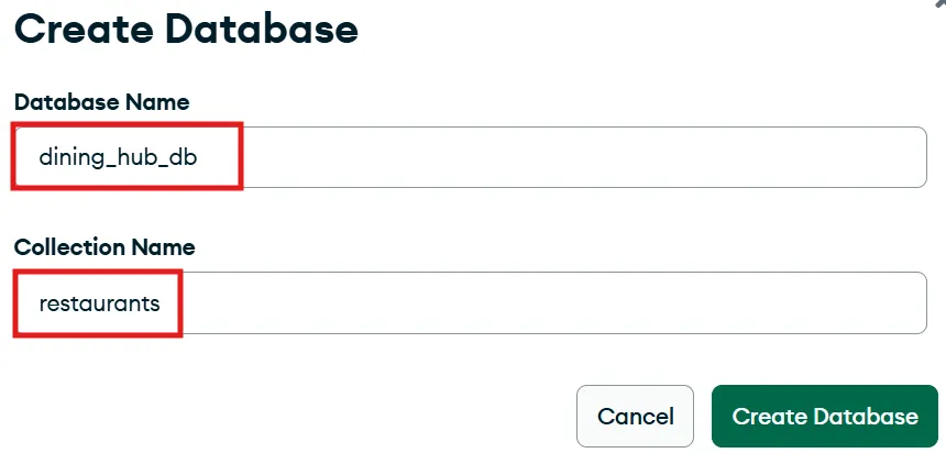 데이터베이스 생성