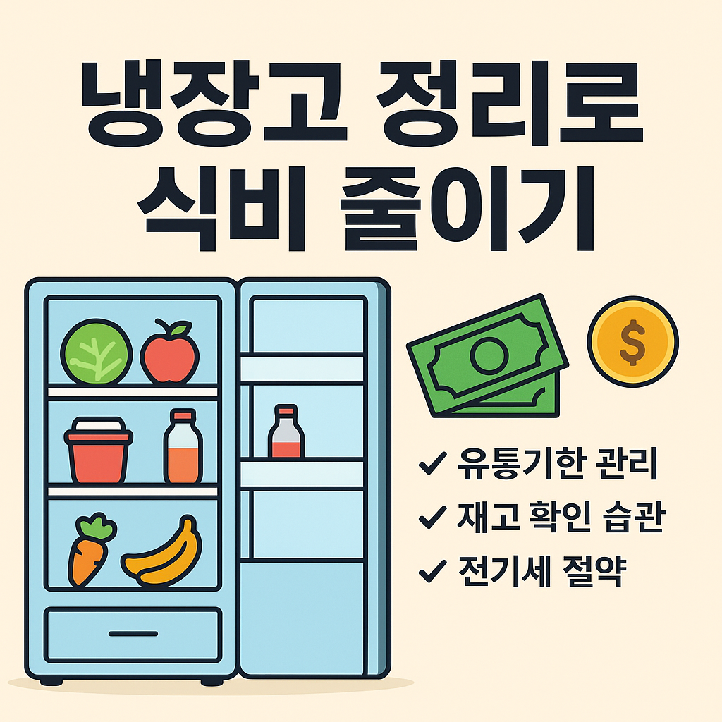 냉장고 정리로 식비 줄이기, 생활 꿀팁 총정리