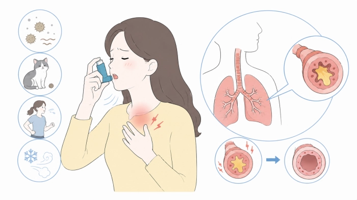 목이 간질간질하고 마른기침이 납니다