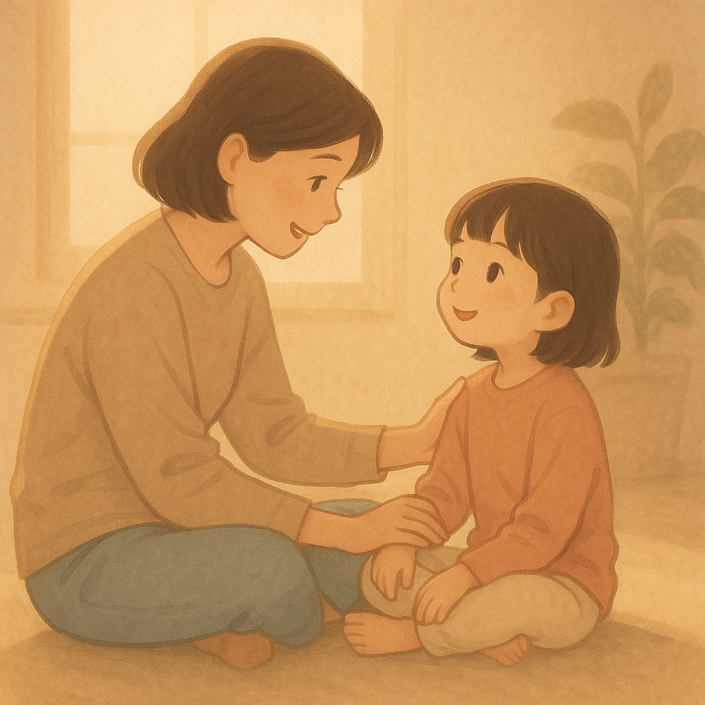 이야기나누는 영유아