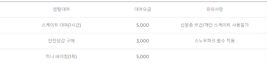 원마운트-스케이트-이용요금