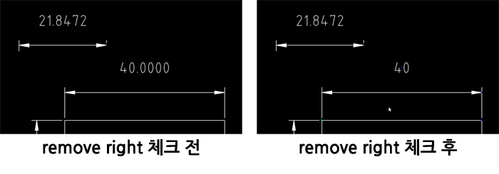 Linear zeros 옵션