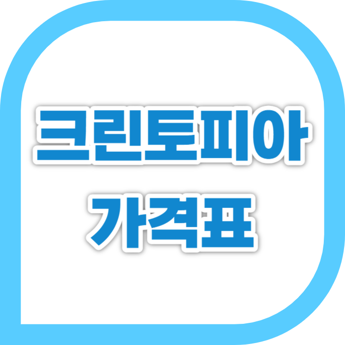 크린토피아 세탁 드라이클리닝 가격표