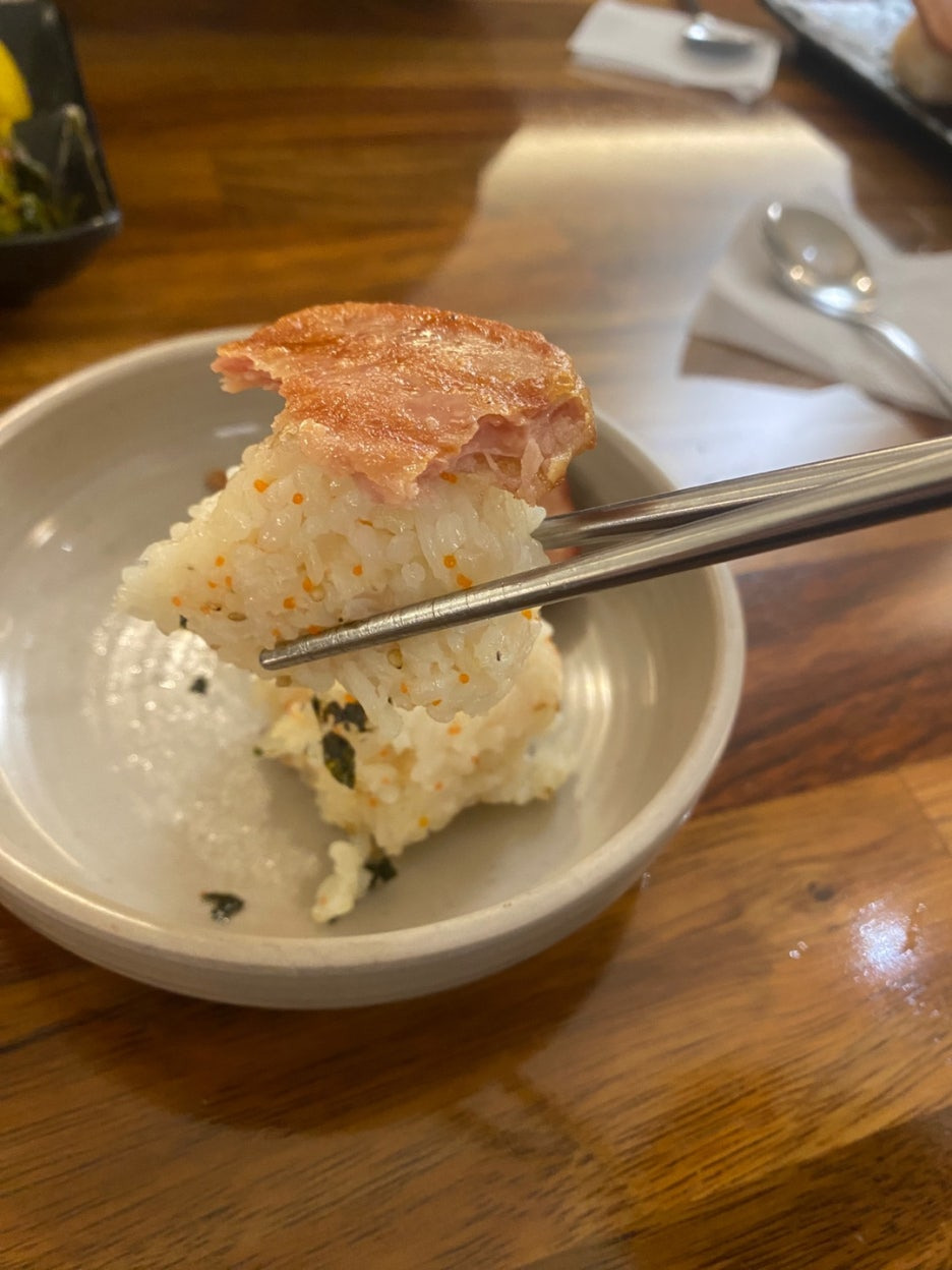 스팸볶음밥 분해